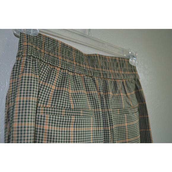 Urban Outfitters Paige Pants Size S Plaid High Waist Pleated Cropped Trouser - Picture 9 of 12